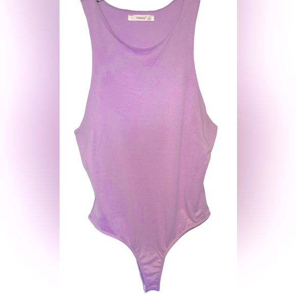 ❣️NWOT❣️ Timing Second Skin Lined Violet Bodysuit L - Picture 6 of 9